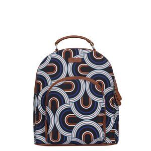 Abstract Print Handcrafted Fabric Backpack for Women